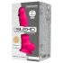 Silexd 7 - Suction Cup Dildo with Testicles - 17.5cm (Pink)