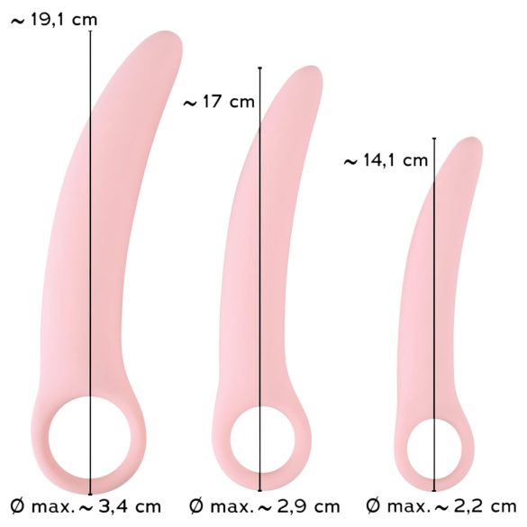 SMILE - Vaginal Trainers Set - Pink (3-Piece)