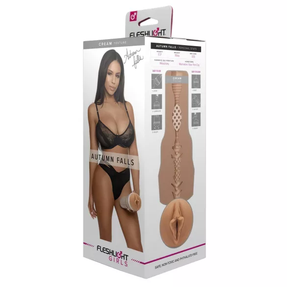 Fleshlight Autumn Falls Cream - Realistic Vagina (Natural)