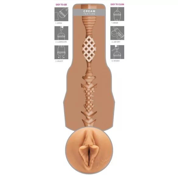 Fleshlight Autumn Falls Cream - Realistic Vagina (Natural)
