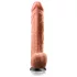 Real Feel Deluxe No.12 - realistic vibrator with testicles (natural)