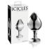 Icicles No. 25 - Clear Glass Tapered Anal Plug