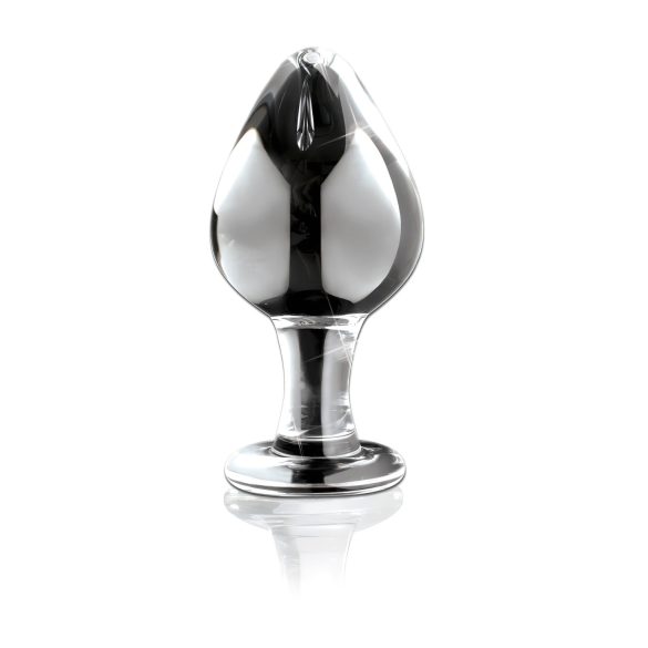 Icicles No. 25 - Clear Glass Tapered Anal Plug