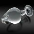 Icicles No. 25 - Clear Glass Tapered Anal Plug