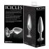 Icicles No. 26 - Tapered Glass Anal Plug (Transparent)