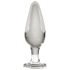 Icicles No. 26 - Tapered Glass Anal Plug (Transparent)