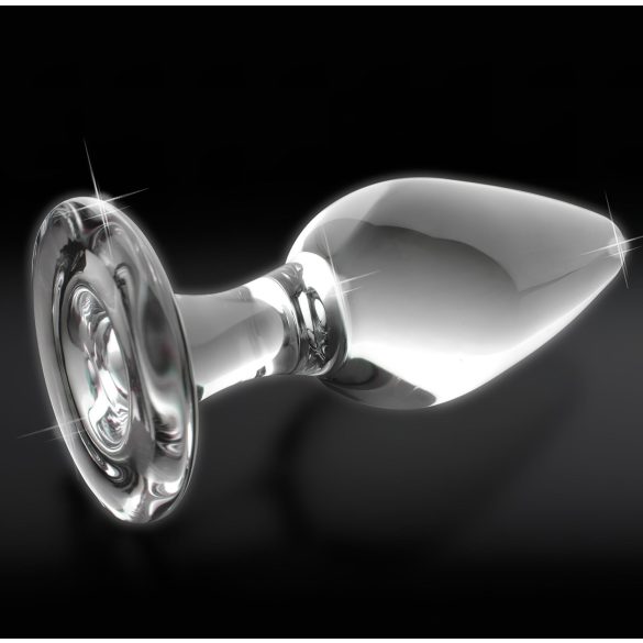 Icicles No. 26 - Tapered Glass Anal Plug (Transparent)