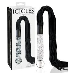 Icicles No. 38 - Leather Whip & Glass Dildo (Clear-Black)