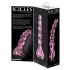 Icicles No. 43 - Beaded Heart Glass Dildo (Pink)