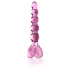 Icicles No. 43 - Beaded Heart Glass Dildo (Pink)