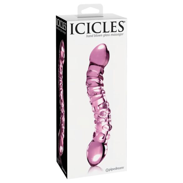 Icicles No. 55 - Double-Ended G-Spot Glass Dildo (Pink)