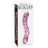 Icicles No. 55 - Double-Ended G-Spot Glass Dildo (Pink)
