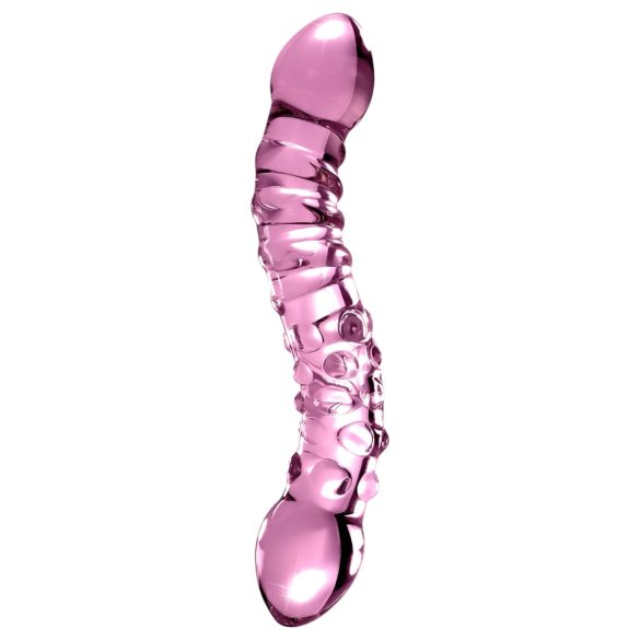 Icicles No. 55 - Double-Ended G-Spot Glass Dildo (Pink)