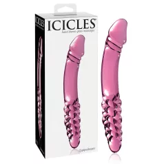 Icicles No. 57 - Double-Ended Pink Glass Dildo