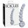 Icicles No. 66 - Curved, Bulbous Glass Dildo (Clear)