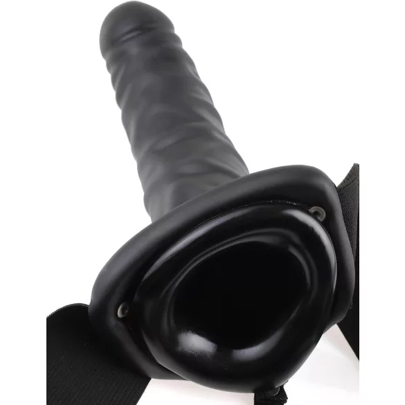 Fetish Strap-On 8 - Hollow Vibrator, Black