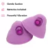 Fantasy For Her vibrating nipple suckers pair - purple