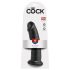King Cock 9 - Suction Cup Dildo (Black)