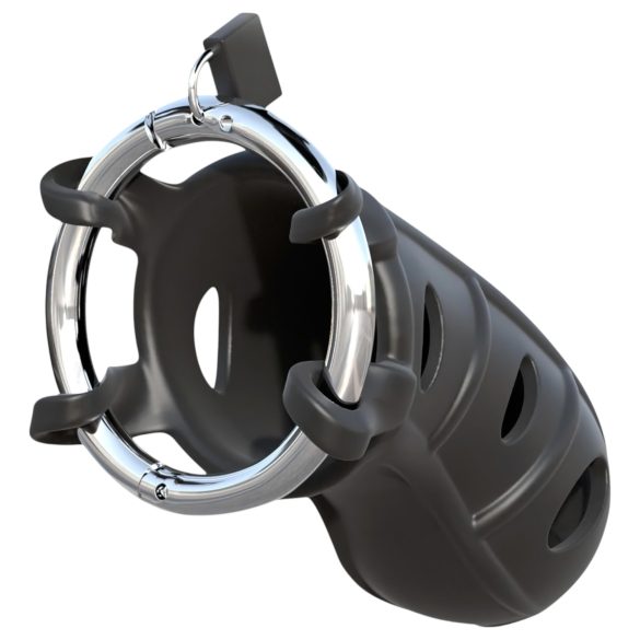 C-Ringz - Silicone Black Chastity Cage