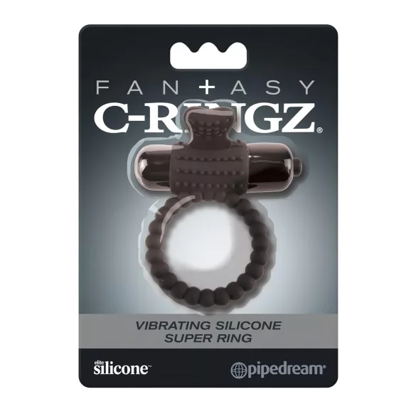 Pipedream Fantasy C-Ringz - Vibrating Penis Ring (Black)