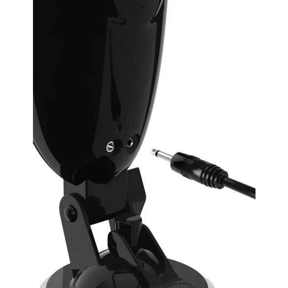 PDX Elite Dirty Talk - Vibrating Masturbator (Black)