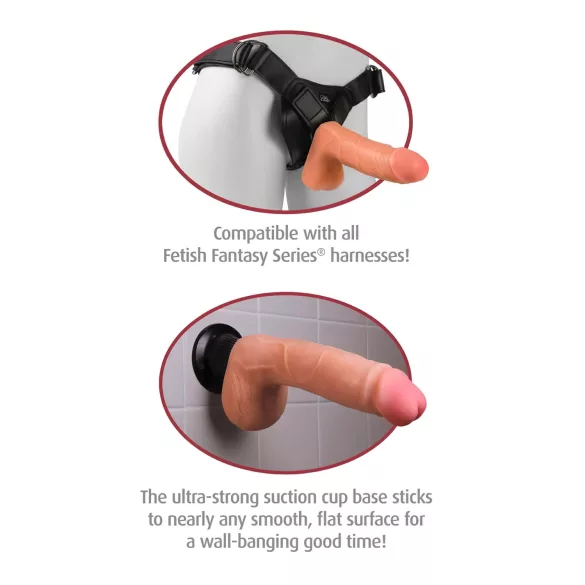 Real Feel Deluxe No.1 - Lifelike Vibrator (Natural)