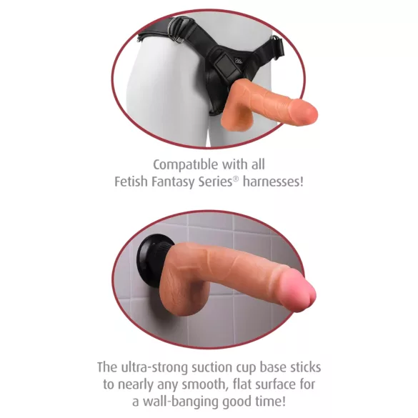 Real Feel Deluxe No.1 - Lifelike Vibrator (Natural)