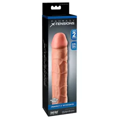   X-TENSION Perfect 2 - Realistic Penis Sleeve (8") - Natural