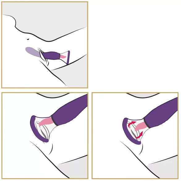 Fantasy - Rechargeable 3-in-1 Licking Toy (Purple)