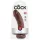 King Cock 8" Realistic Dildo - Brown