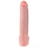 King Cock 15 - 15" Suction Cup Dildo with Balls - Natural
