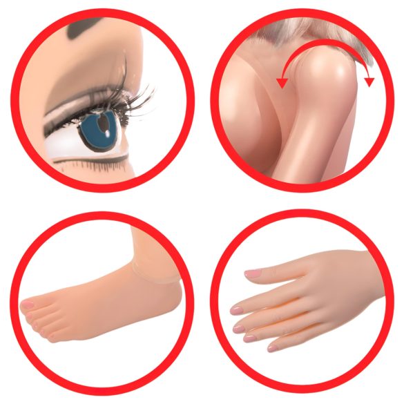 Pipedream Hannah Harper - Life-Size Doll with 3D Face