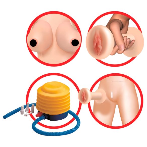 Pipedream Hannah Harper - Life-Size Doll with 3D Face