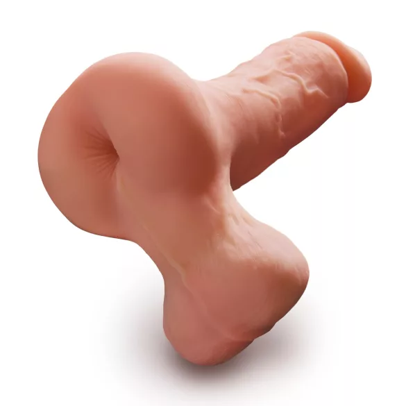 PDX Reach Around - 2‑in‑1 masturbator and penis sleeve (flesh‑coloured)