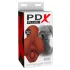 PDX Pick Your Pleasure - 2-in-1 realistic masturbator (brown)