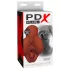PDX Pick Your Pleasure - 2-in-1 realistic masturbator (brown)