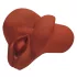PDX Pick Your Pleasure - 2-in-1 realistic masturbator (brown)