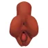 PDX Pick Your Pleasure - 2-in-1 realistic masturbator (brown)