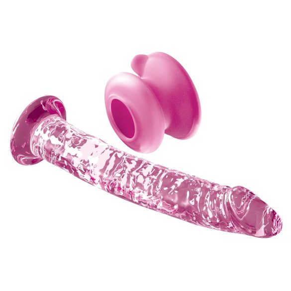 Icicles No. 86 - Pink Glass Dildo with Unique Design