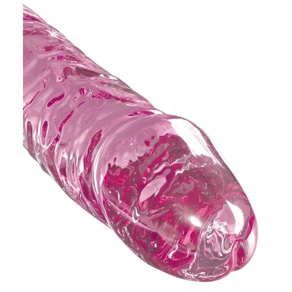 Icicles No. 86 - Pink Glass Dildo with Unique Design