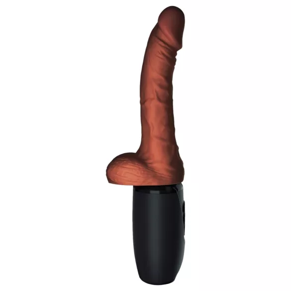 King Cock Plus 7.5 - Realistic Vibe with Balls (Brown)