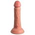 King Cock Elite 6" - Realistic Suction Cup Dildo (6") - Natural