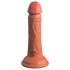 King Cock Elite 6 - Suction Cup Realistic Dildo (6") - Dark