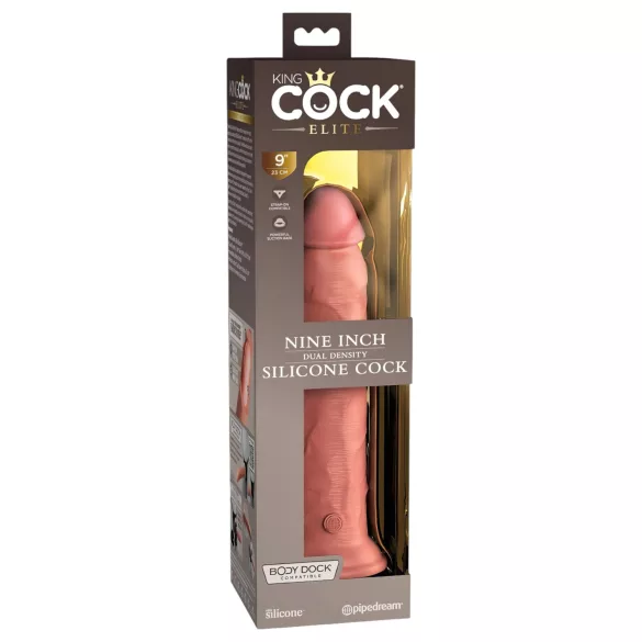 King Cock Elite 9 - Lifelike 9" Suction Cup Dildo - Natural