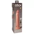 King Cock Elite 9 - Suction Cup Vibrator 9" - Natural
