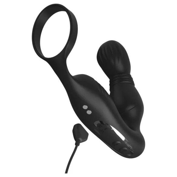 Pipedream Anal Fantasy Elite - prostate vibrator with penis ring (black)