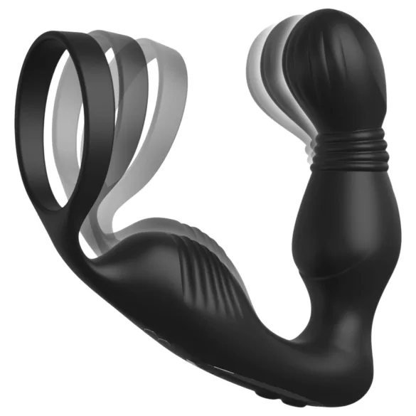 Pipedream Anal Fantasy Elite - prostate vibrator with penis ring (black)