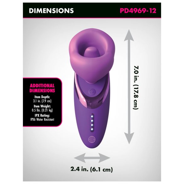 Fantasy For Her - Licking Suction Vibrator (Purple)