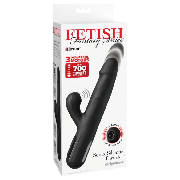 Fetish - Triple-Motor Thrusting Vibrator (Black)