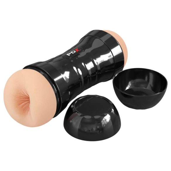 PDX Wet Pleasures - Realistic Vagina & Butt Masturbator (Natural)